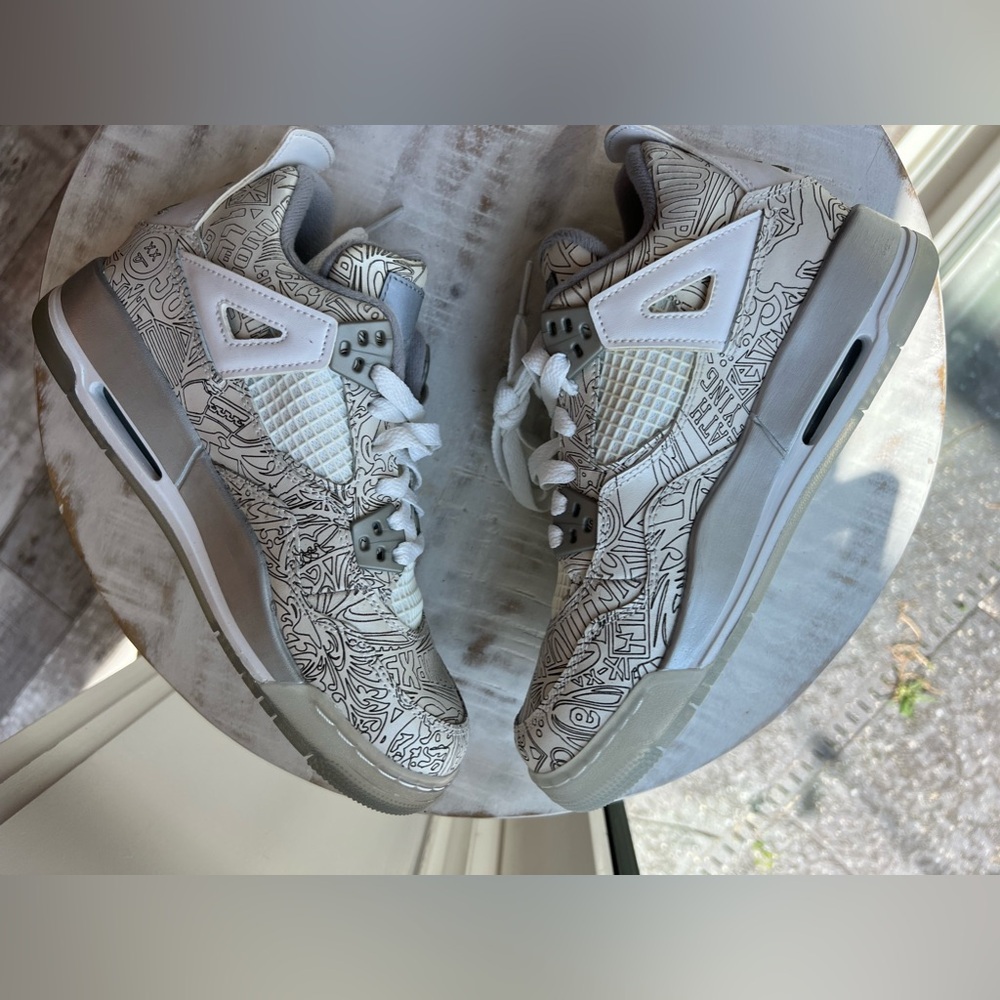 Nike Air Jordan 4 Laser 4y Sneakers - Picture 7 of 11